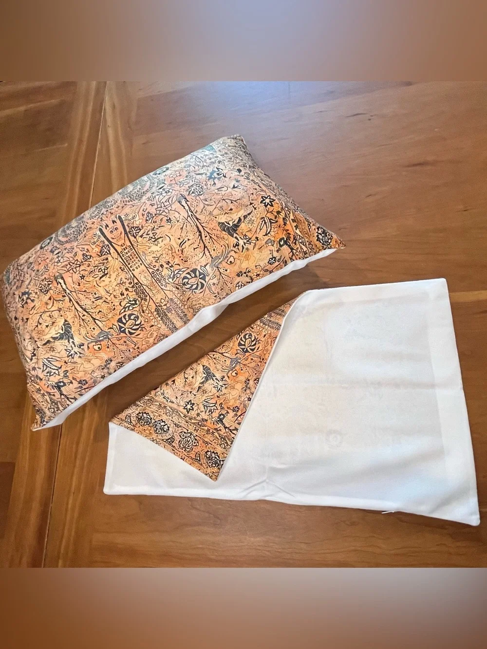 Vintage Persian Garden Pillow Cover Boho Lumbar Cushion Case 12”x20”